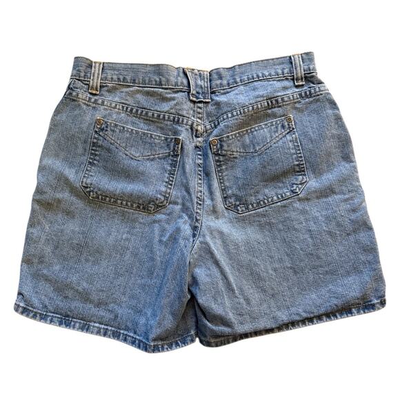 Faded Glory Y2K Vintage Blue Denim Mom Shorts Size 12 - Picture 6 of 6